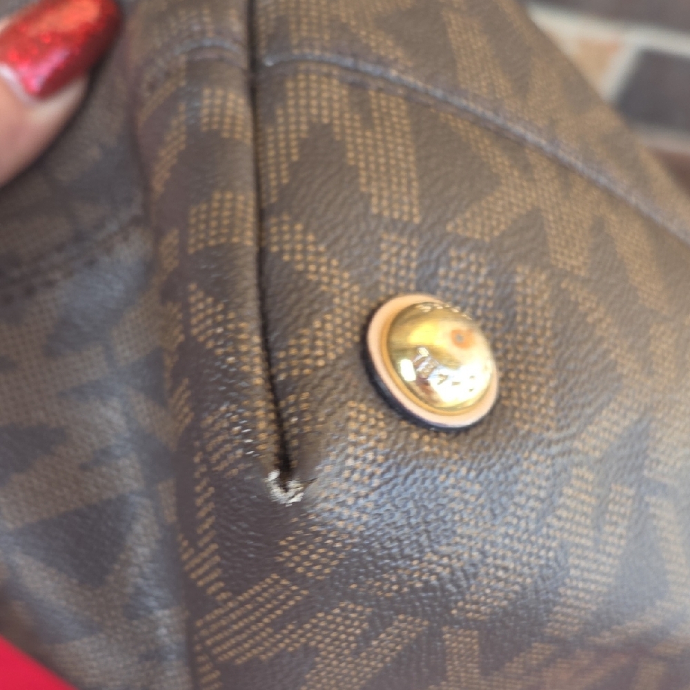 MK Brown Monogram Tote Bag - Picture 7 of 16